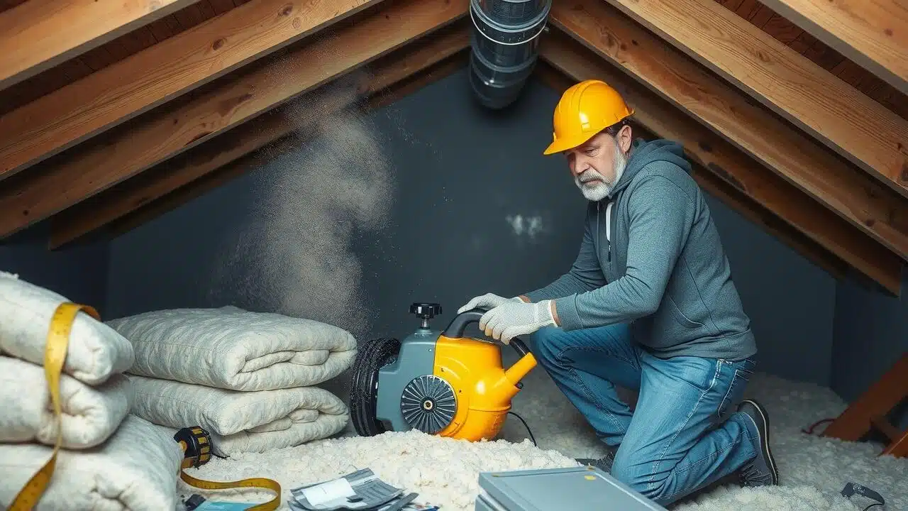 Attic Insulation Installation