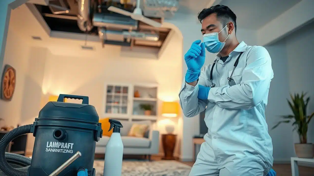 How do you sanitize air ducts?