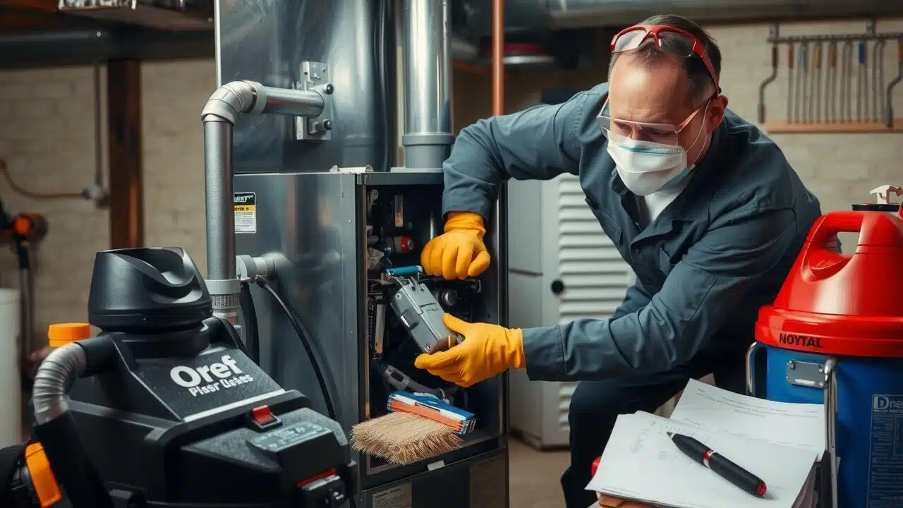 How often should a furnace be cleaned?