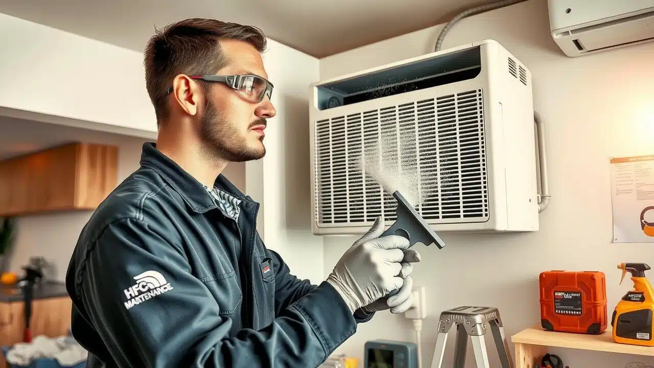 How to clean mold from inside an air handler?