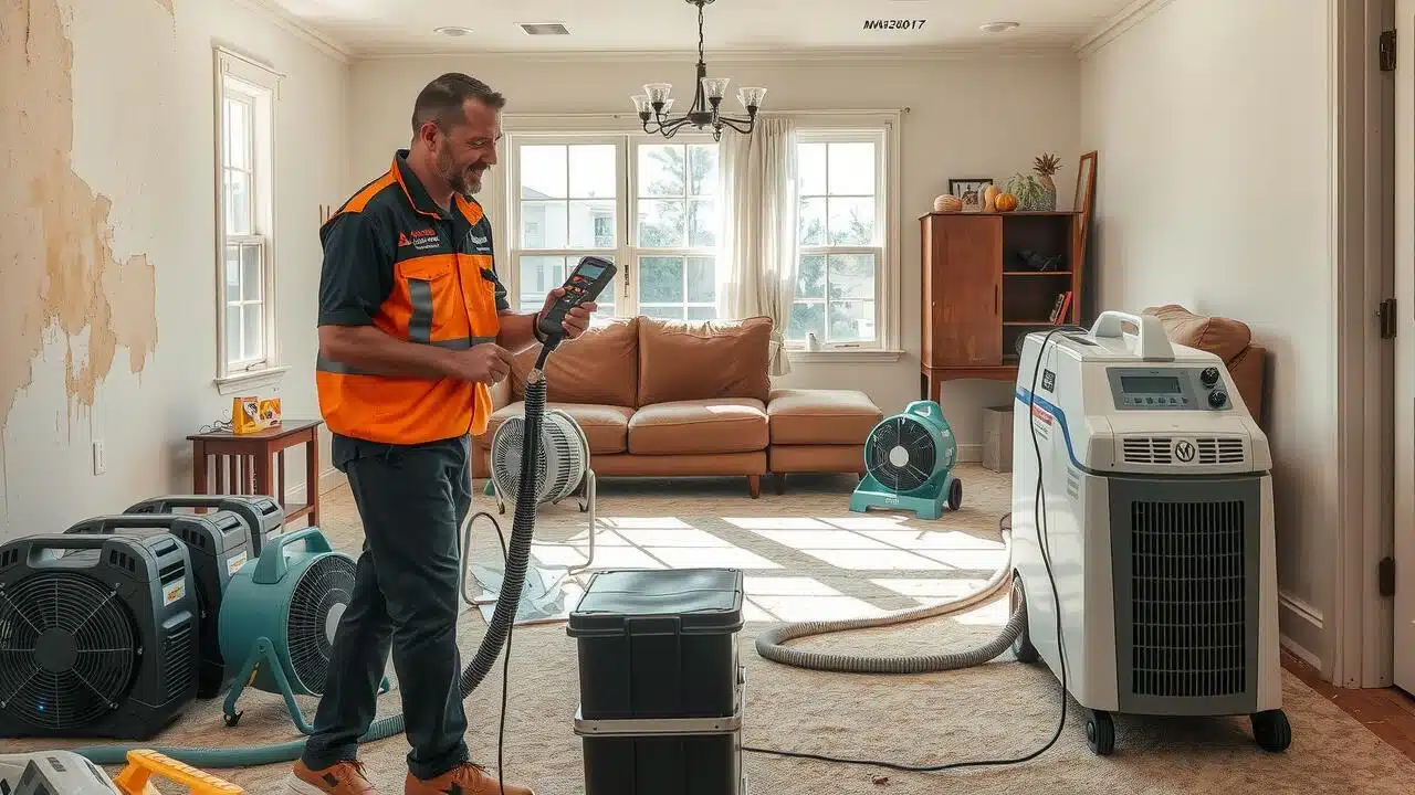 Water damage restoration service